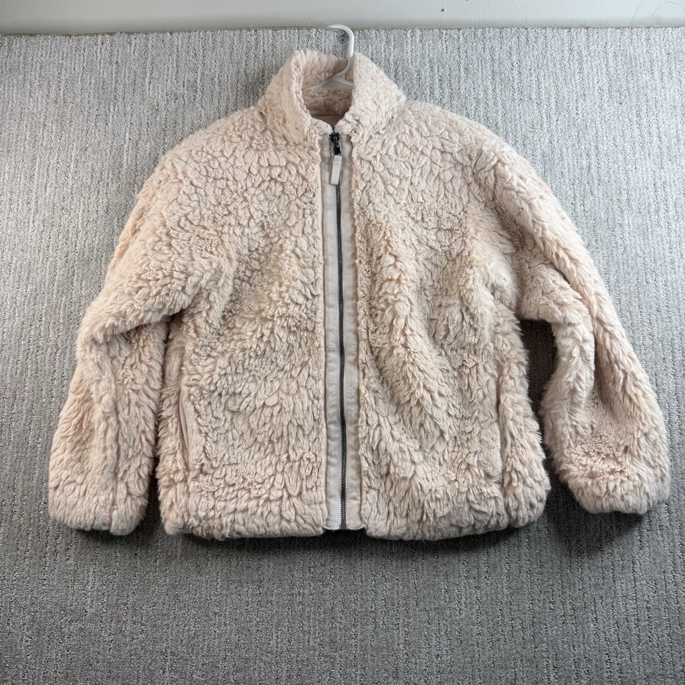 Patagonia Sherpa Jacket Girls Size XL 14 Fluffy Pink
